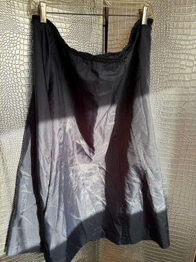 Vintage Classic Black Satin Half Slip